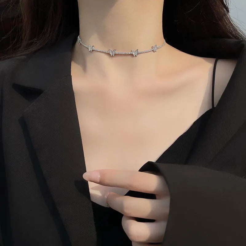 COLLAR MARIPOSAS BRILLANTE