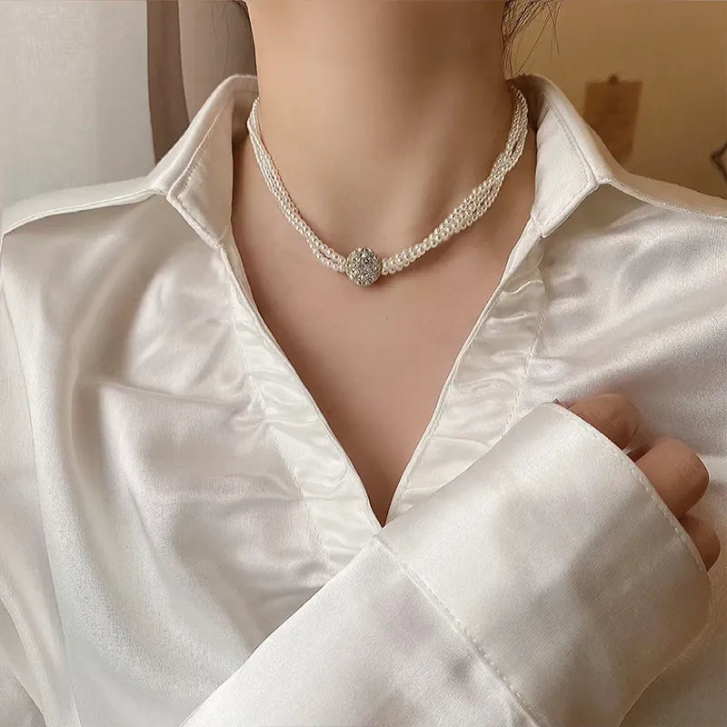 COLLAR CORAZON DE PERLAS