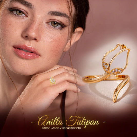 Joyeria Exclusiva! ANILLO AJUSTABLE TULIPAN